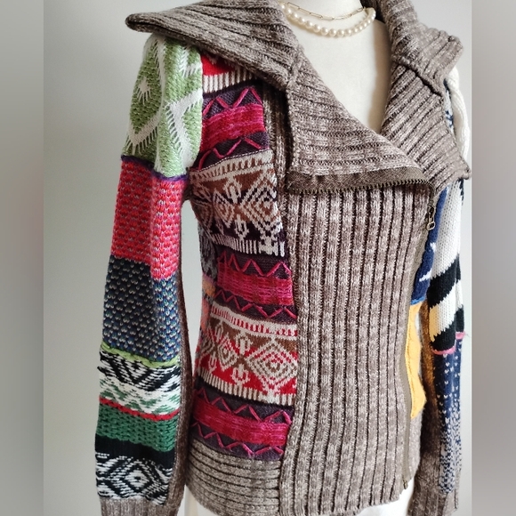 Desigual Moto Jacket Sweater - Picture 3 of 14